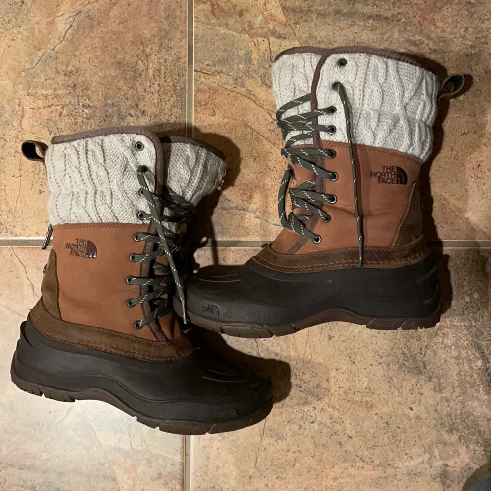 North face winter snow boots